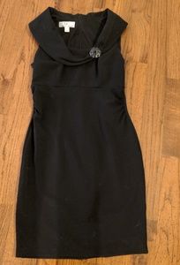 Fitted black formal dress